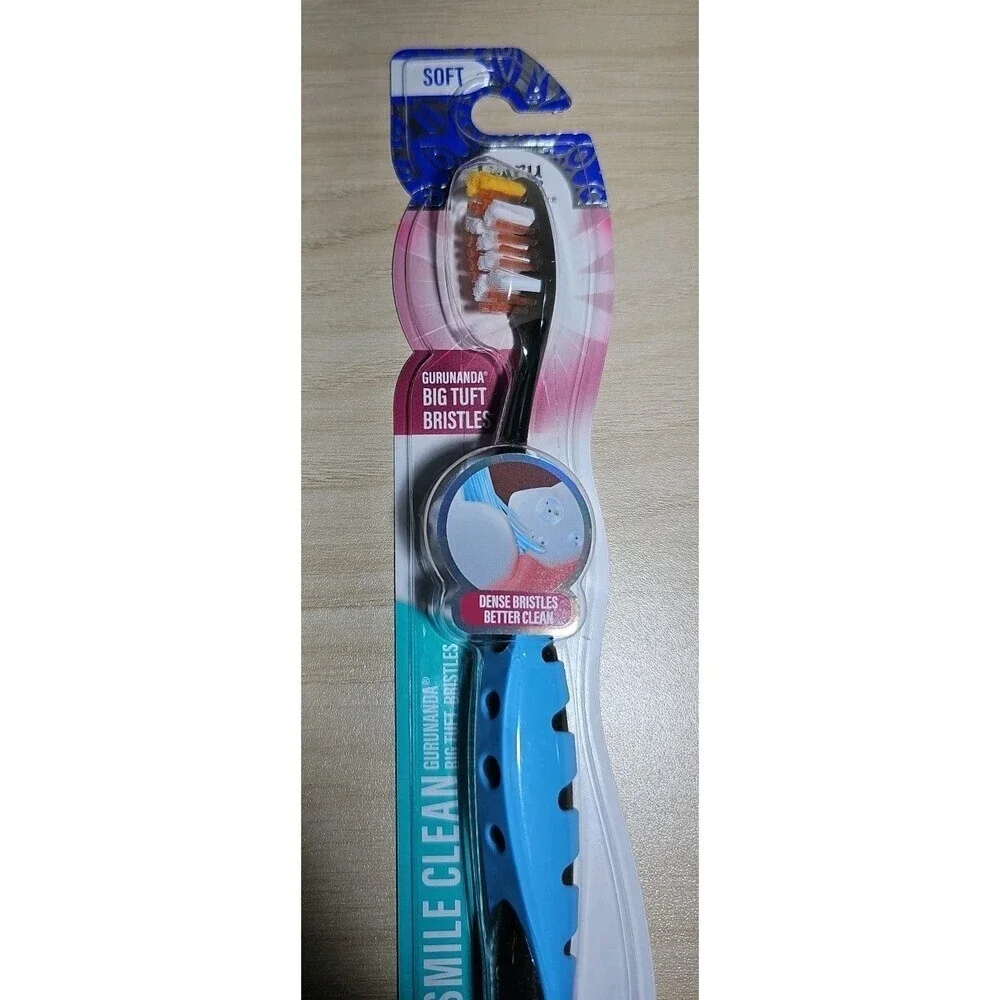 GuruNanda Smile Clean Toothbrush - Big Soft Bristles - 1 Count (Pack of 1)